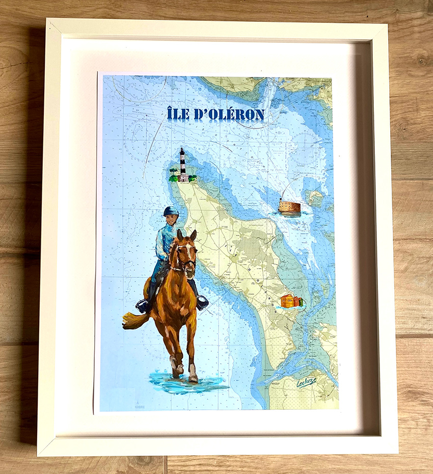 Option - Reproduction peinture personnalisée 29,7 x 42