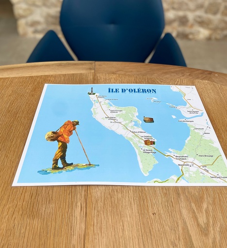 Option - Reproduction peinture personnalisée set de table